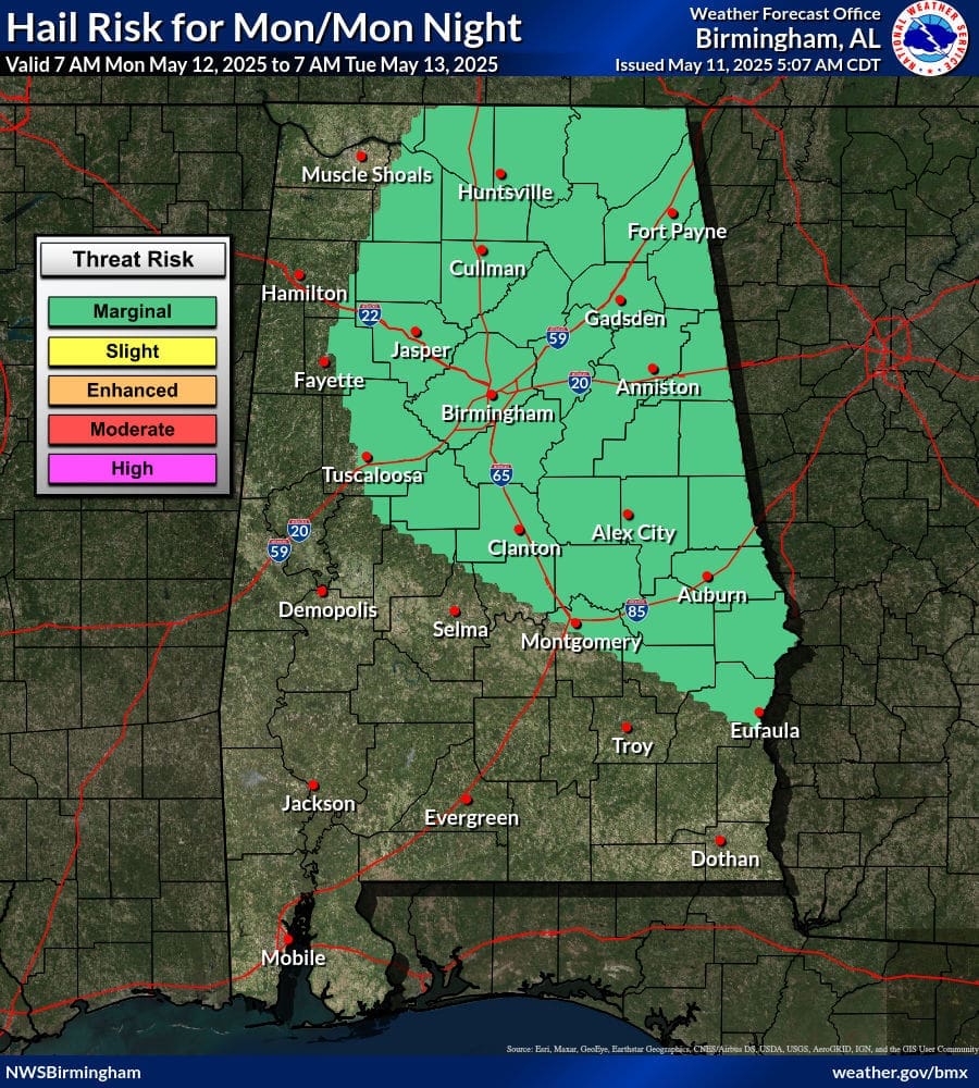Hail Outlook 5/12