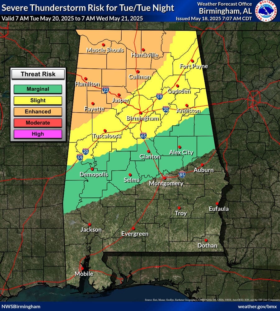 Alabama Outlook 5/20