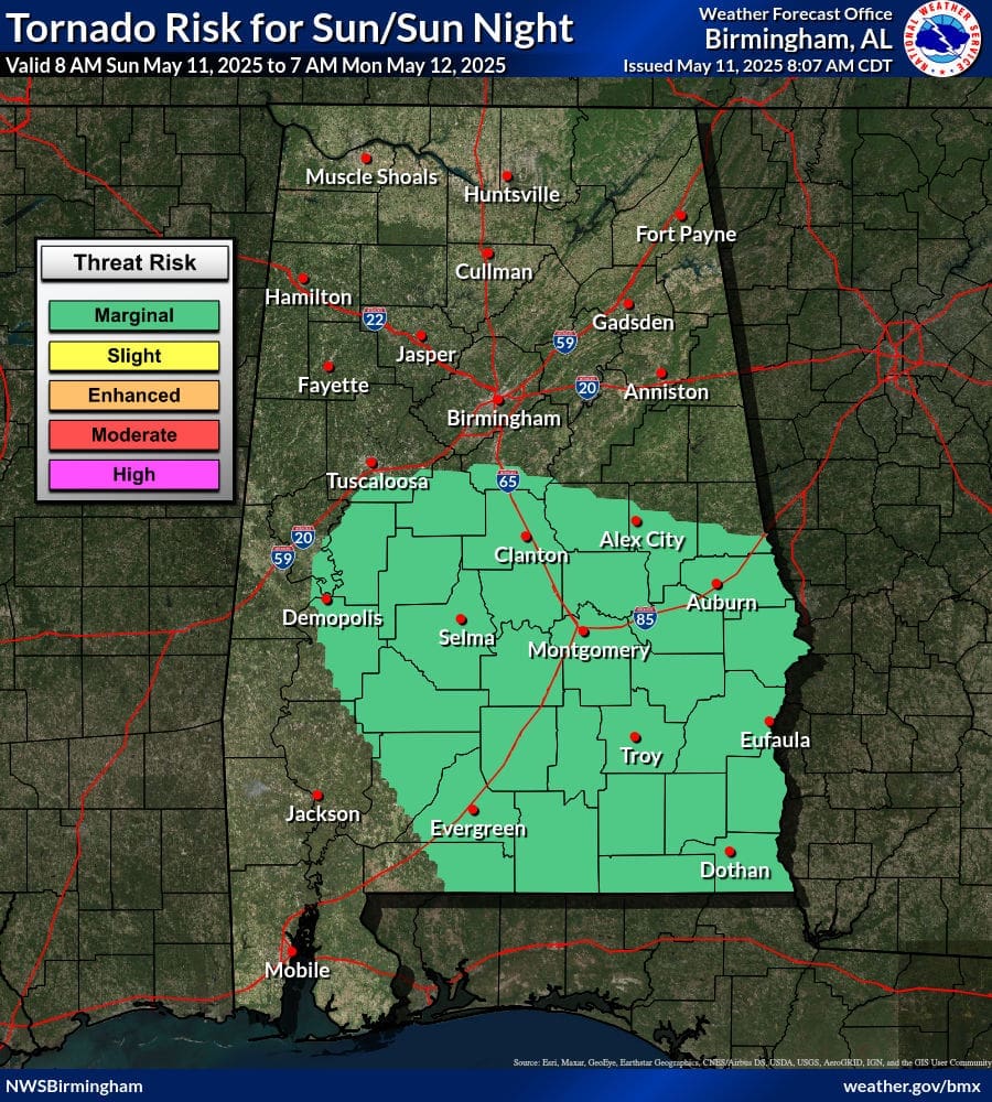 Tornado Outlook 5/11
